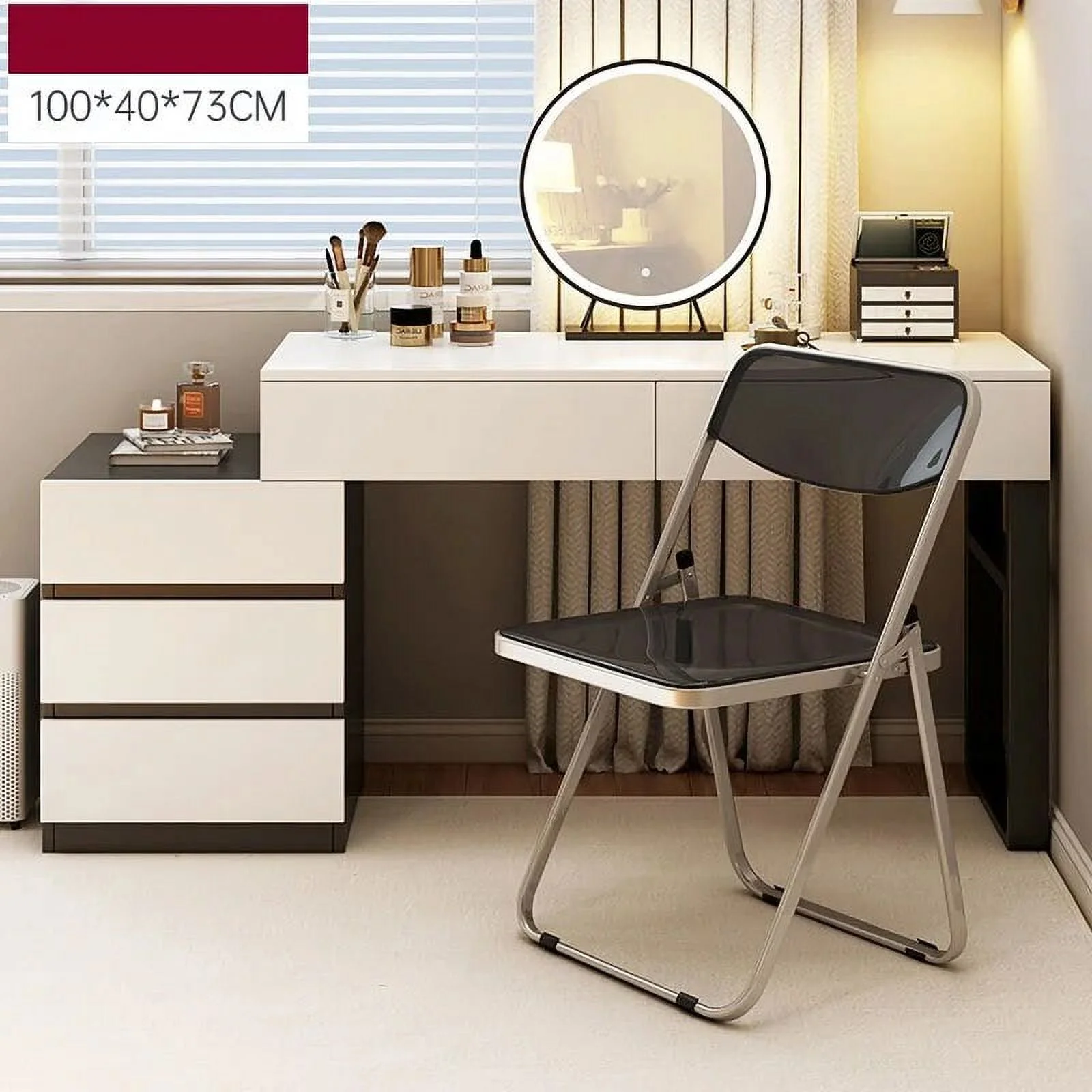 Led Chair Lacquer Dressing Table Container Nordic Comfortable Dressing Table Dressers Bedroom Tocador Maquillaje Home Furniture