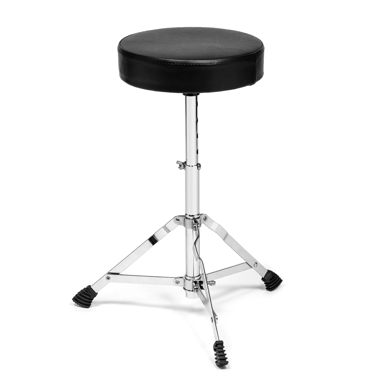 Ashthorpe 5-Piece Full Size Adult Drum Set with Remo Heads and Premium Brass Cymbals Complete Professional Percussion Kit, Chrome Hardware, Red - Curated Treasures Market