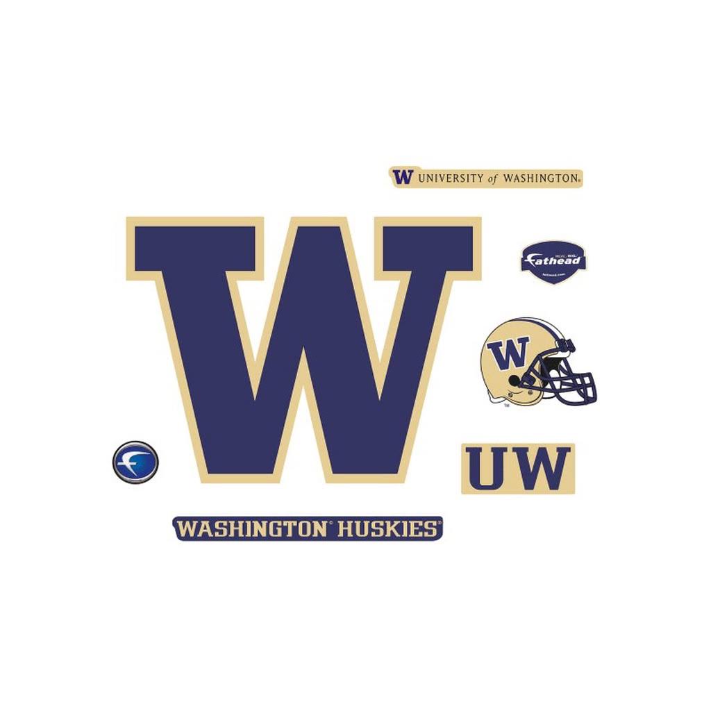 Fathead Washington Huskies Logo Wall Decal
