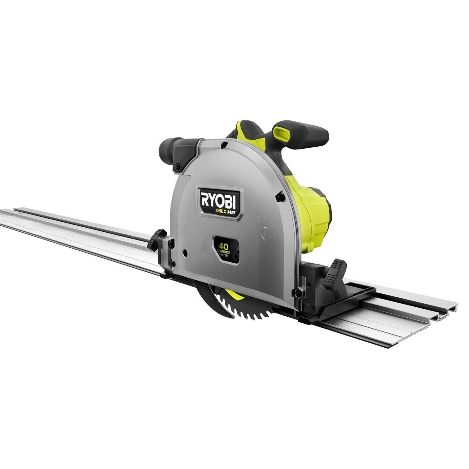 RYOBI PTS01K ONE+ HP 18V Brushless Cordless 6-1/2 in. Track Saw Kit with 4.0 Ah HIGH PERFORMANCE Battery and Charger - Shop Hardware Tools Online Store