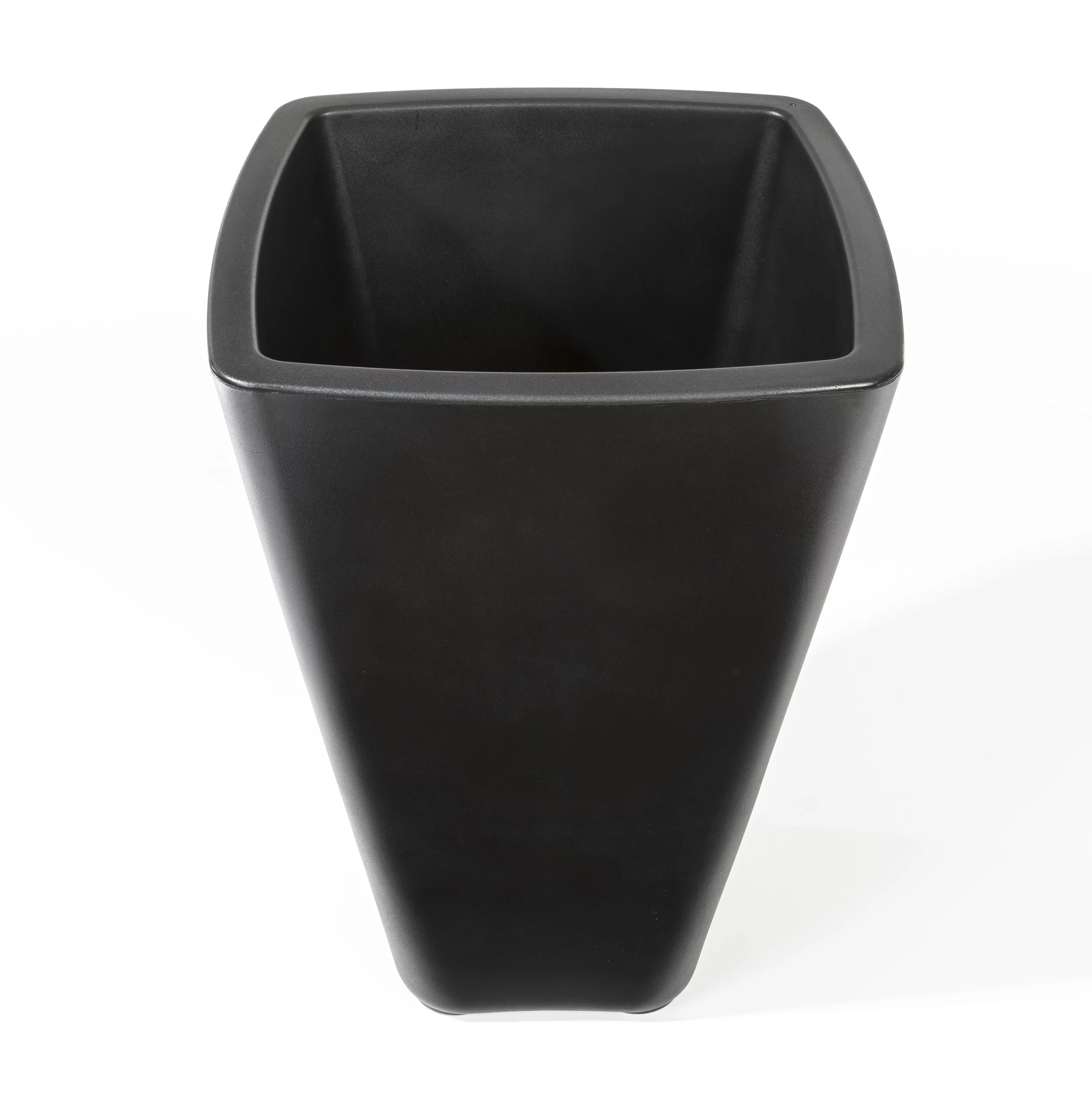 Step2 Bridgeview 26" Tall 2pk Black Square Indoor Outdoor Plastic Planter