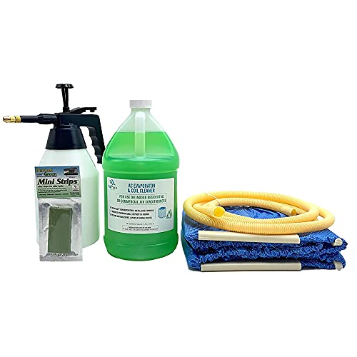 Complete Mini Split Cleaning Kit with Powerful No Rinse Coil Cleaner and Clean Air Odour Treatment Tab - For Units Up To 39-50 Inches Wide