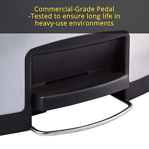 Rubbermaid Commercial Products Slim Jim Step-On Plastic Trash/Garbage Cans