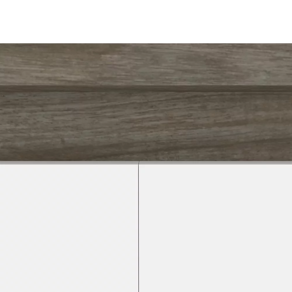 Bestar Orion 61" Full Murphy Bed in White and Walnut Gray