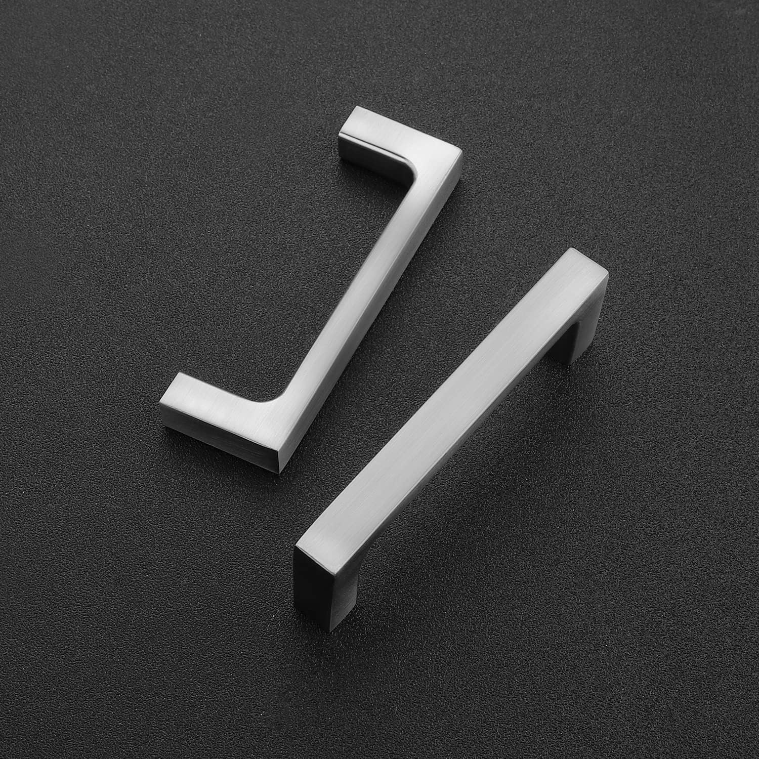 Ravinte 30 Pack Solid 5 Inch Kitchen Square Cabinet Handles Brushed Nickel Cabinet Pulls Drawer Pulls Kitchen Cabinet Hardware Kitchen Handles