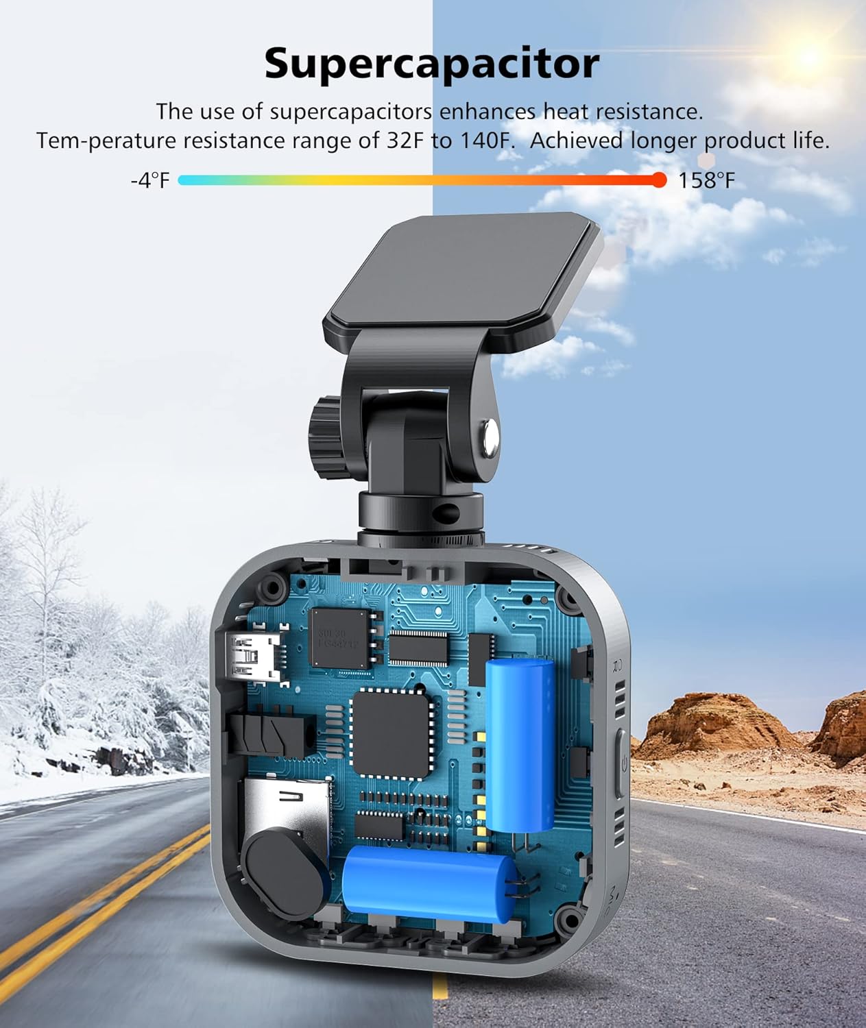 Spedal Dash Cam Front with 32GB SD Card 1080P Full HD Car Camera 2560x1440P HD F1.6 Aperture Record Ultra Night Vision 150° Wide Angle Smart Dash Camera for Cars, Loop Record, G-Sensor Pack of 2
