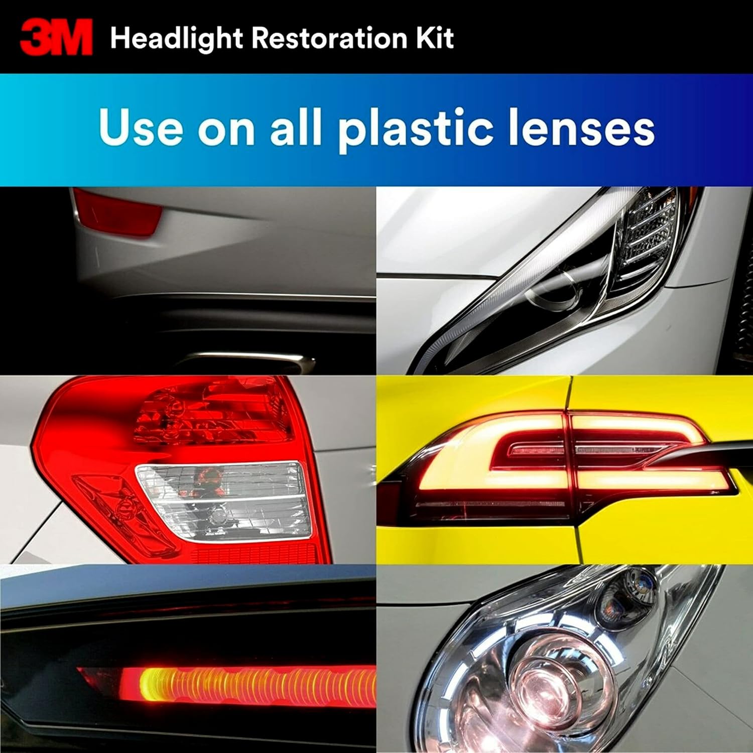 3M Headlight Restoration Kit, 2-Pack, Easy Heavy Duty Car Headlight Restoration System