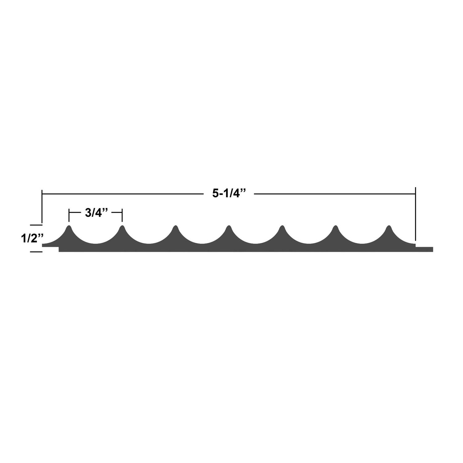 Timeline Fluted Solid Oak Scallop 72” Real Wood Slat Wall Paneling - Shop Hardware Tools Online Store