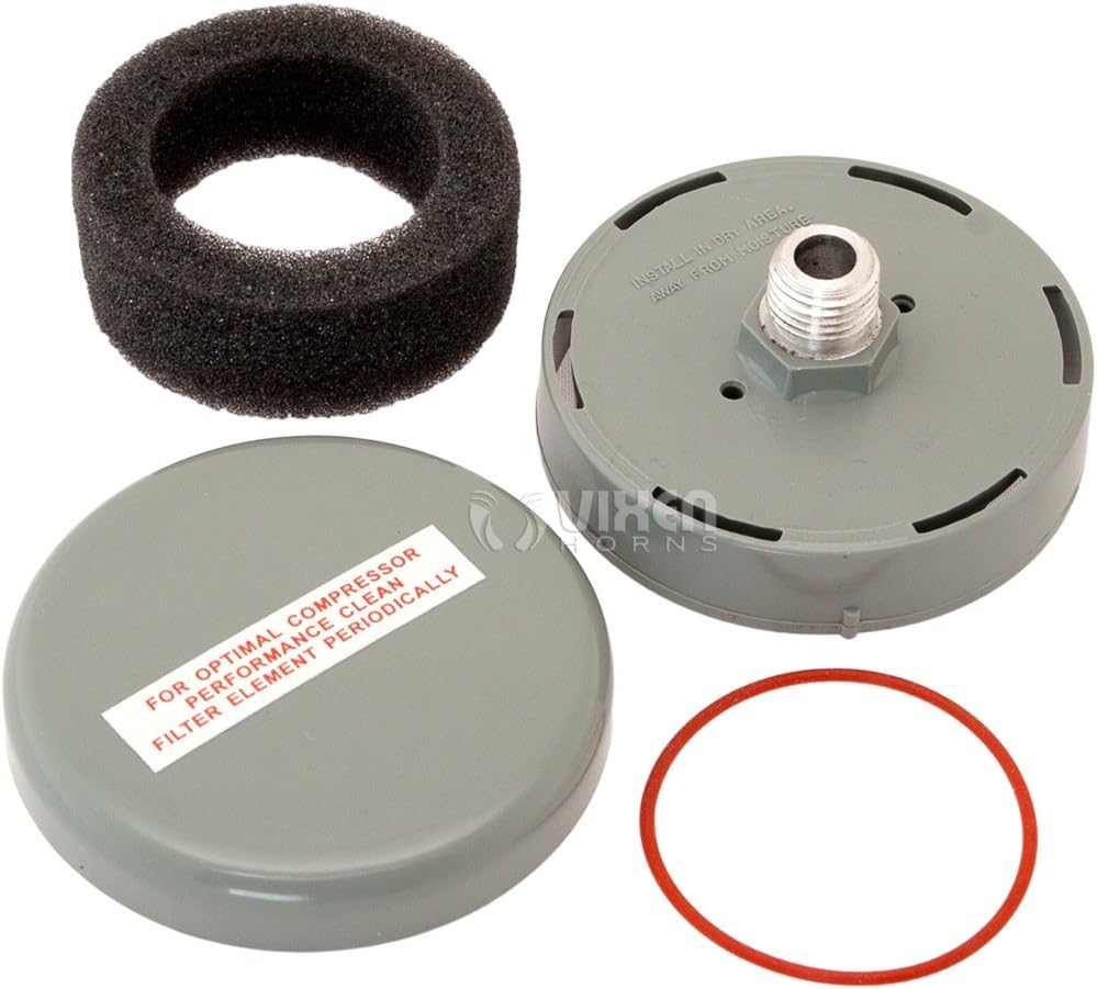 Vixen Horns Heavy Duty Onboard Air Compressor 150 PSI. Universal Replacement for Truck/Car Train Horn/Suspension/Ride/Bag kit/System. Fits All 12v Vehicles Like Semi/Pickup Trucks/Jeep VXC8101