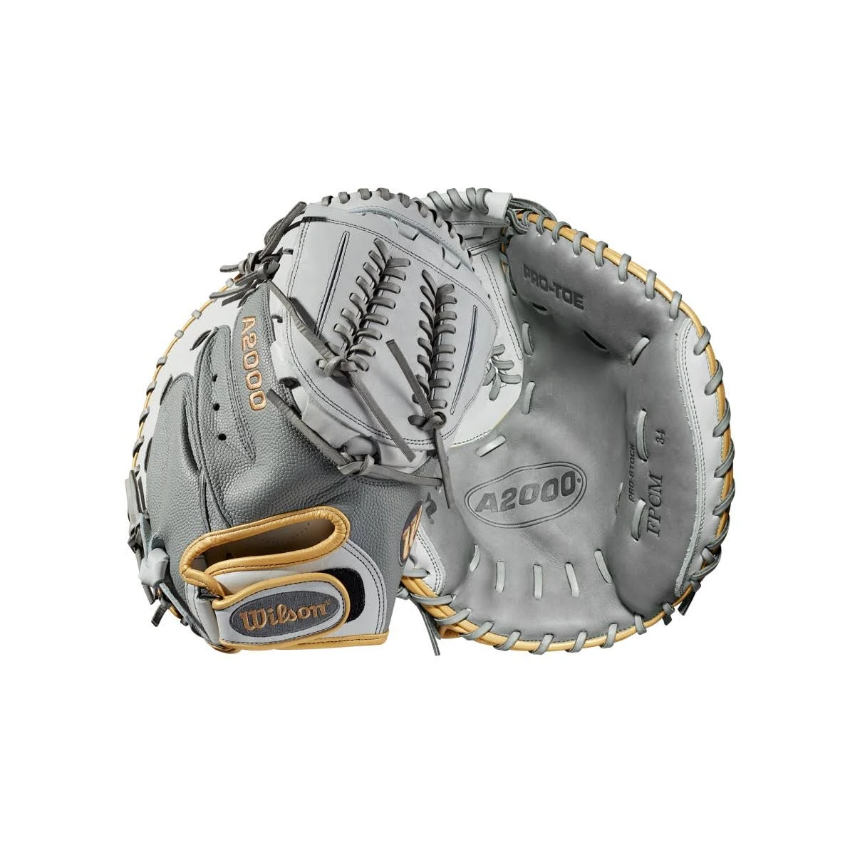 Wilson A2000 SuperSkin 34x22 Fastpitch Softball Catcher&s Mitt WTA20RF19CM34SS