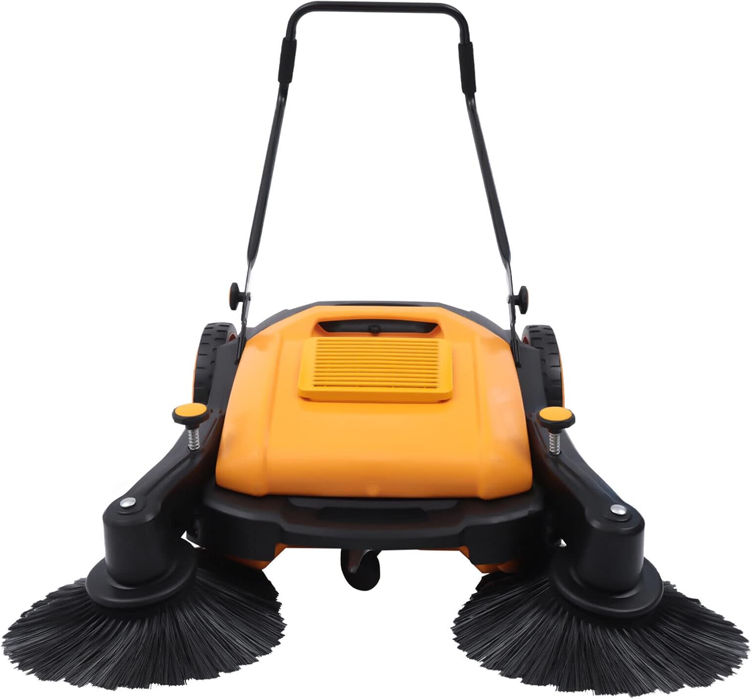 41'' Walk-Behind Sweeper Outdoor Hand Push Floor Sweeper Non Electric Yard Sweeper Outdoor Floor Sweeper Manual Pavement Sweeping Broom