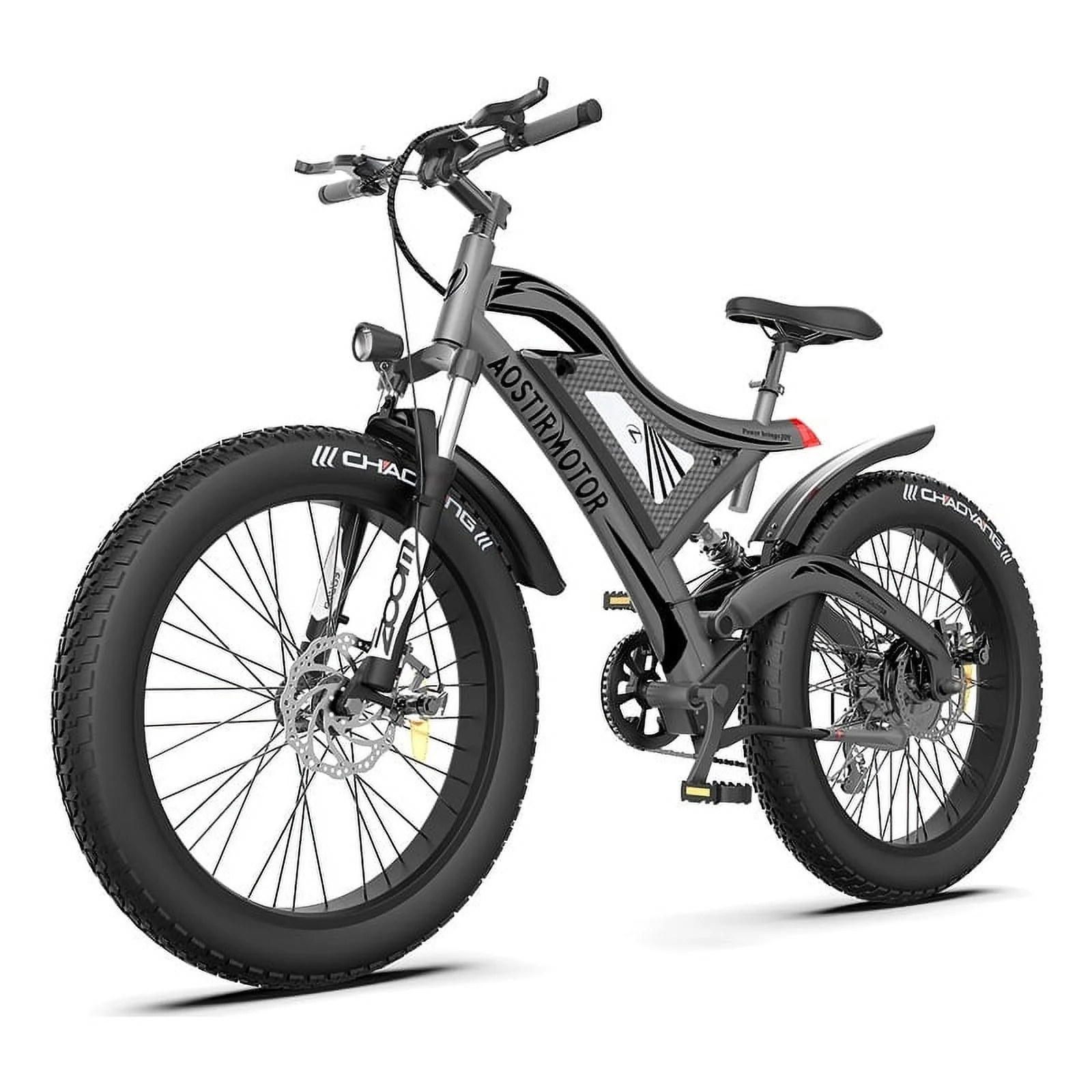 26" 750W Electric Bike Fat Tire 48V 15AH Removable Lithium Battery for Adults - Curated Treasures Market
