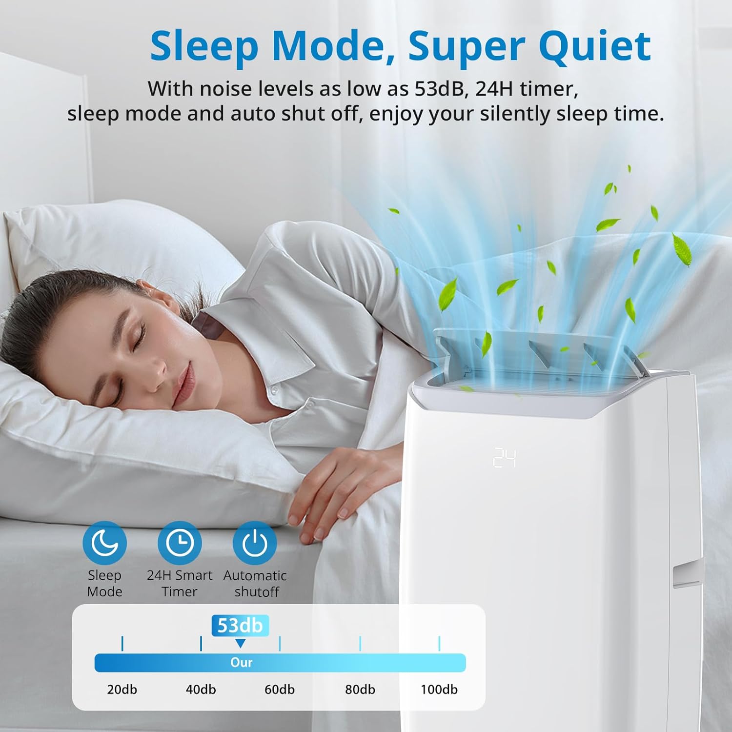 12,000 BTU Portable Air Conditioners/Portable Air Conditioners with Remote Control, Cooling Area Up to 350 sq.ft, 3 in 1 AC Portable Unit with Dehumidifier/Fan & Window Kit Included