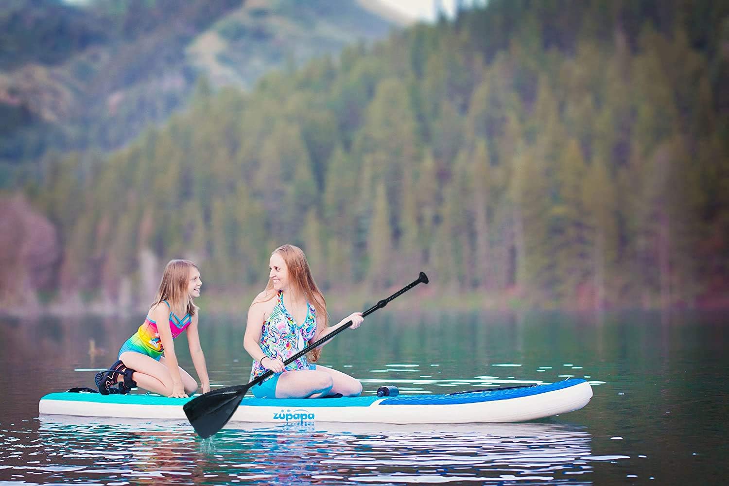 Zupapa Upgrade Inflatable Stand Up Paddle Board 6" Thick 11 FT Kayak Convertible All Accessories Included