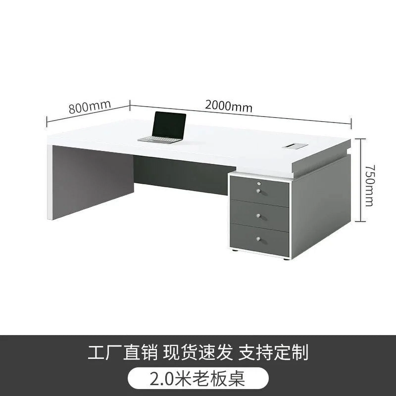 Writing White Office Desk Reception Executive Workstation Standing Office Desk Bedroom Tabla Para Escritorio Modern Furniture