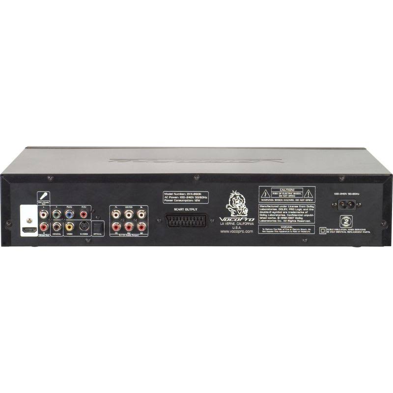 VocoPro DVX-890K Karaoke DVD Player - NTSC/PAL