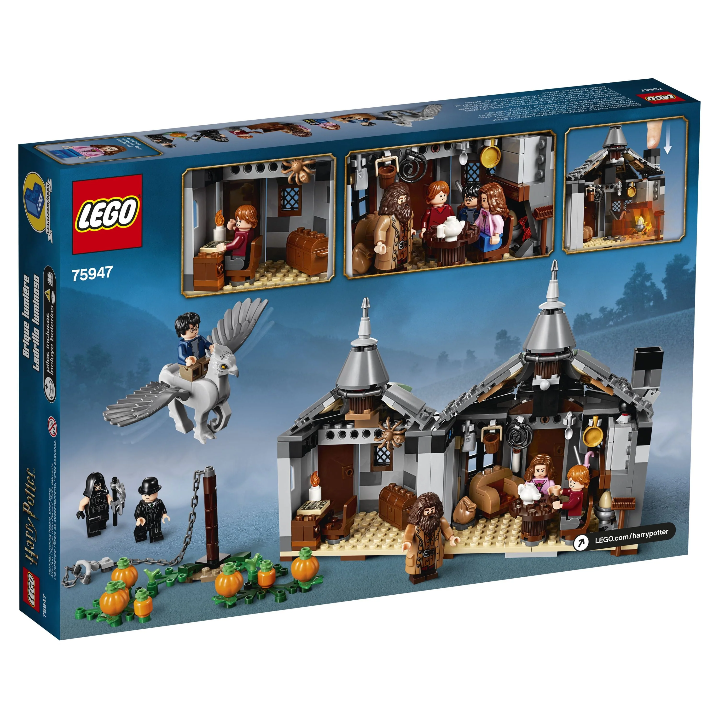 LEGO Harry Potter Hagrid's Hut: Buckbeak's Rescue 75947 Building Set (496 Pieces)