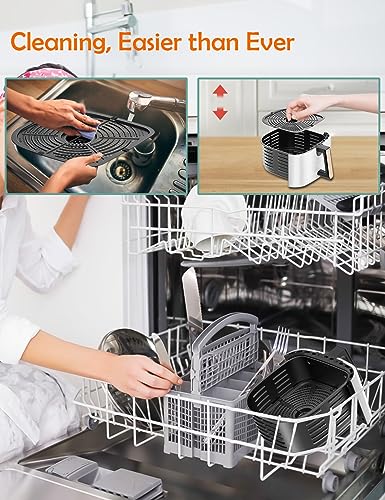 Air Fryer, 5.8 QT Airfryer Oven Large Air Fryer 1700W 8-in-1 with Touch Screen Air Fryers Detachable Dishwasher Safe Nonstick Basket Freidora de Aire 36 Recipes BPA & PFOA Free Air Fryer