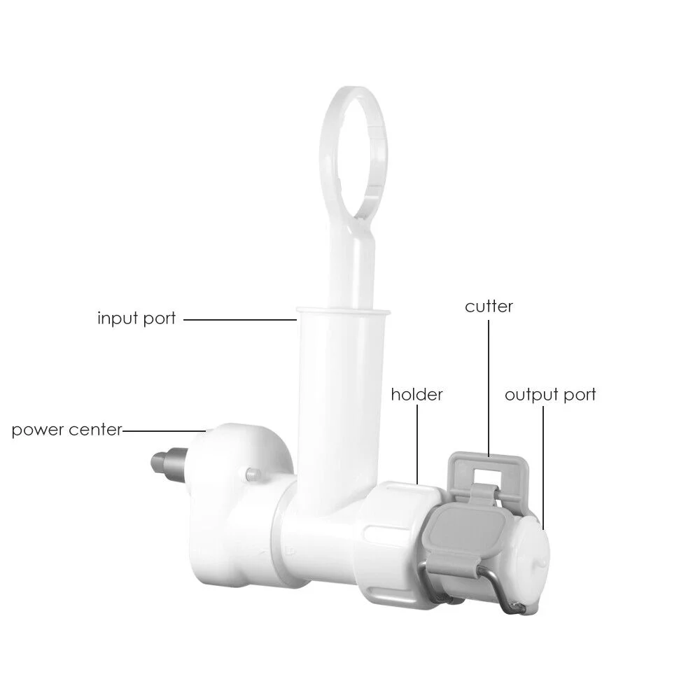 KingFurt 6X Pasta Roller & Food Meat Grinder Attachment- Automatic Spaghetti Noodle Maker for KitchenAid Mixers - White
