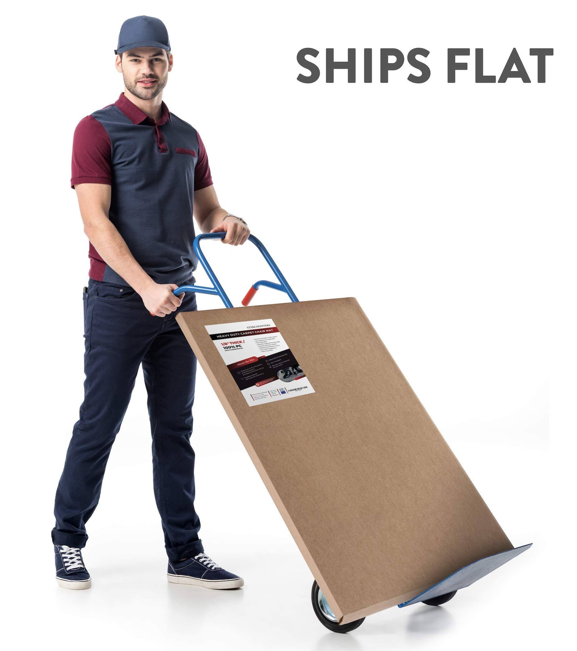 Office Chair Mat for Carpeted Floors - Heavy Duty (Unbreakable)