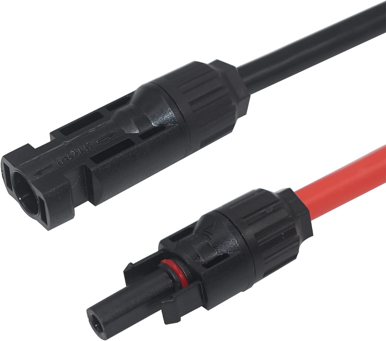 Solar Panel Connector to SAE Cable - 2Ft 10AWG PV Panel Male and Female Connectors to SAE Quick Release Plug Power Cable with SAE Polarity Reverse Adapter for Solar Battery Generator, IP67 Waterproof
