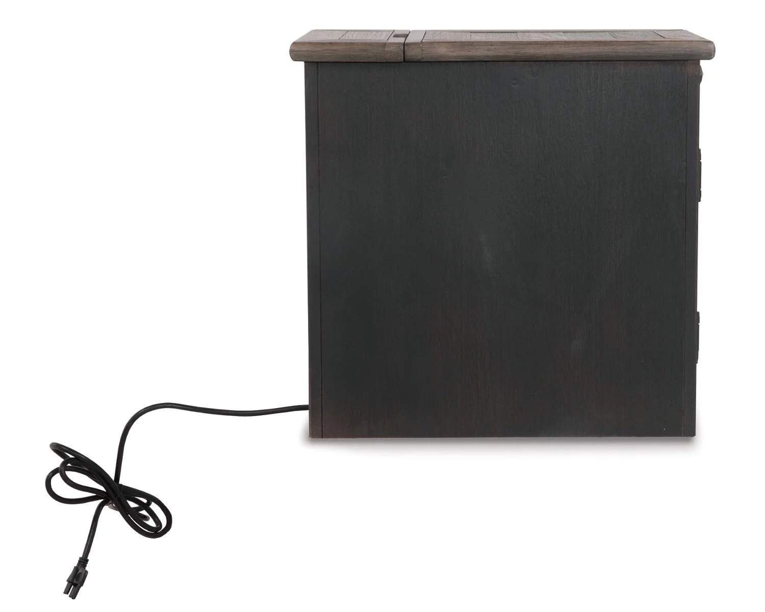 Signature Design by Ashley Casual Tyler Creek Chairside End Table with USB Ports & Outlets  Grayish Brown/Black