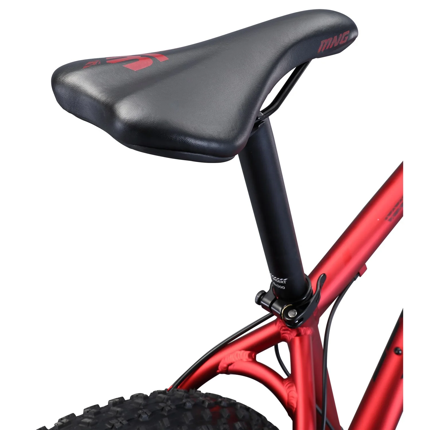 Mongoose Argus TRX Fat Tire Mountain Bike, 26-Inch Wheels, 16 Speeds, Red