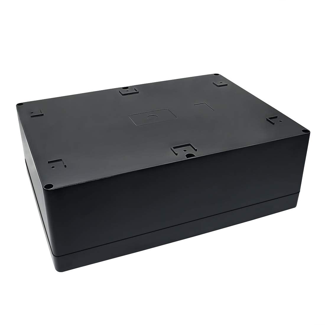 LeMotech ABS Plastic Electrical Project Case Power Junction Box, Project Box Black 10.4" x 7.2" x 3.7" (263 x 182 x 95 mm)(Pack of 1)