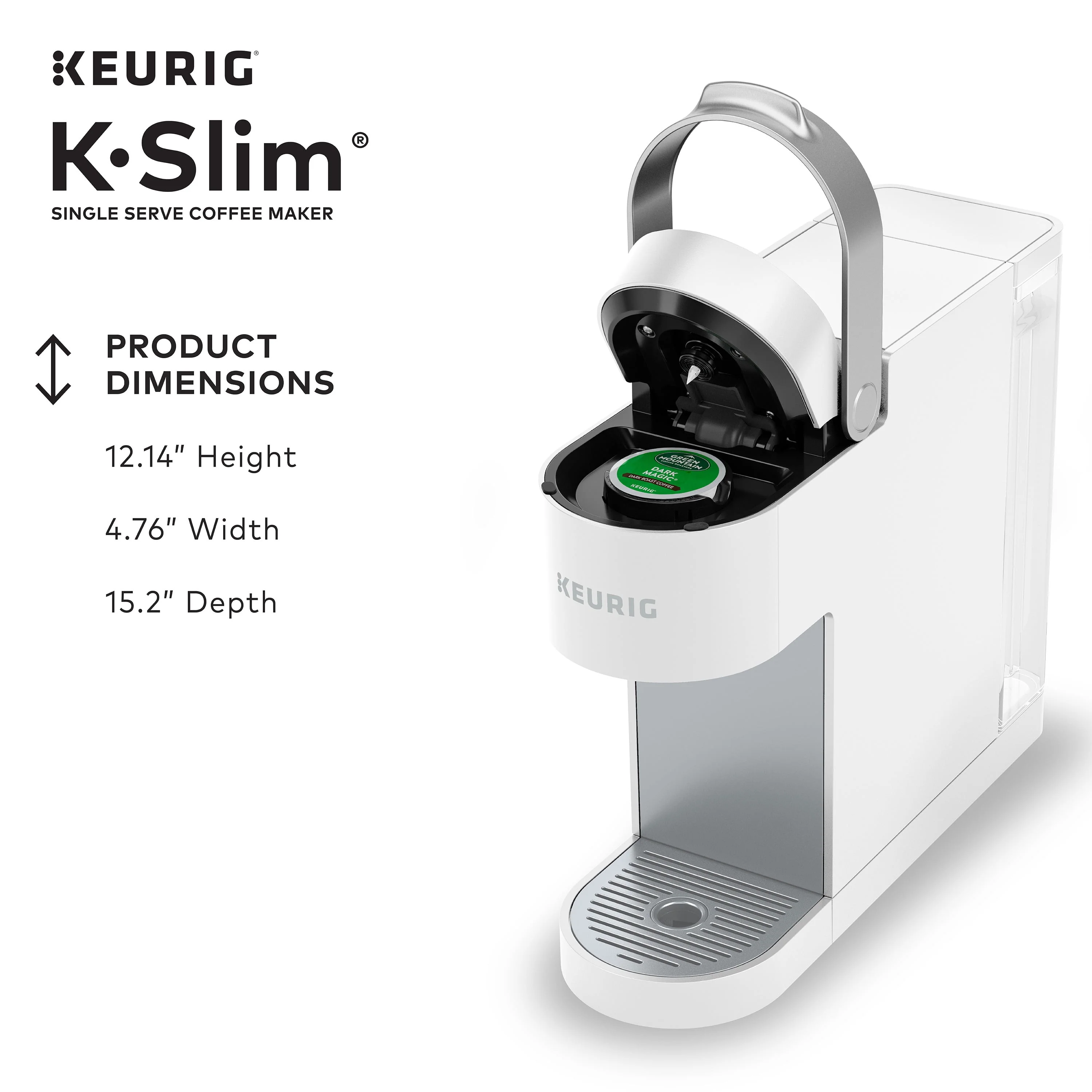 Keurig K-Slim Single-Serve K-Cup Pod Coffee Maker, Black