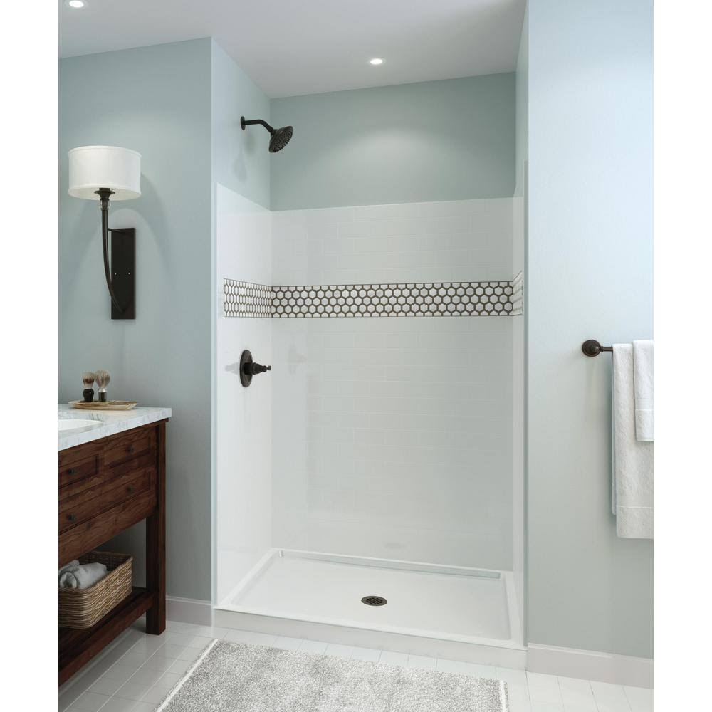 Delta Classic 400 Shower Floor u0026 Base 48 in. L x 34 in. D, White