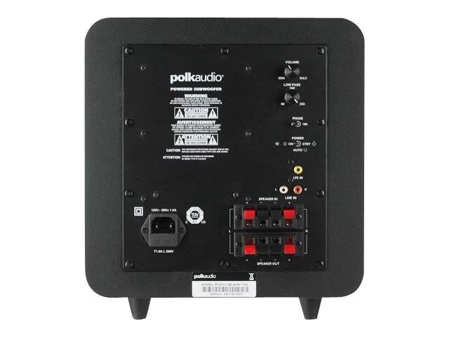 Polk Audio PSW111 Subwoofer - 8x22 - Black