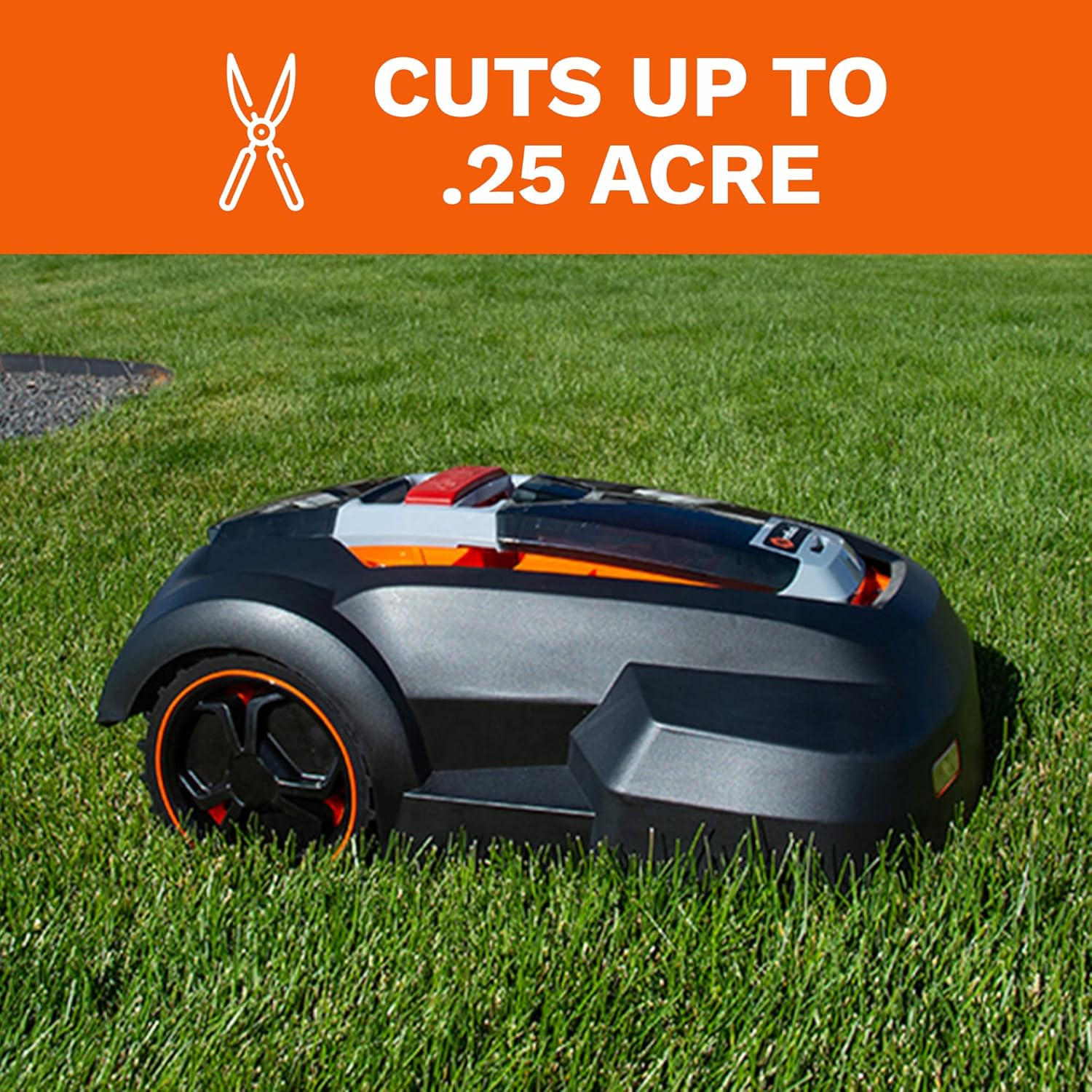 MowRo Robot Lawn Mower RM24, Electric Mower with 9.5-inch Cutting Width, Automatic Lawn Mower with Brushless Motor, Lawn Care Equipment for Gardening, Includes a Lawn Mower Kit
