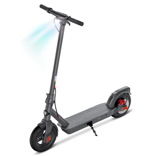 SISIGAD Electric Scooter Adults 10" Tires, 600W Peak Motor, Max 22 MPH Speed, 30 Miles Long Range, Portable Folding E-Scooter for Commuting with Dual Brakes, LCD Display APP Control