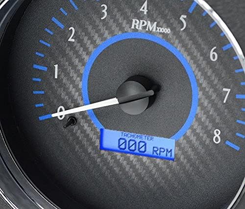 Dakota Digital 1967-73 Chevy Truck VHX System, Carbon Fiber Face - Blue Display