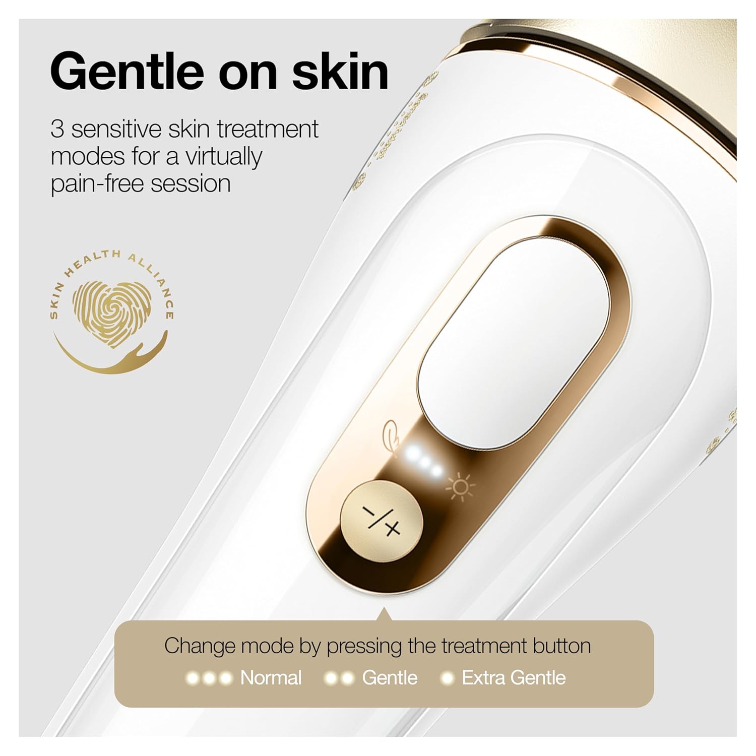 Braun IPL Silk·expert Pro 5 PL5347 Latest Generation IPL for Women and Men, At-Home Hair Removal System, White and Gold, with Wide Head and Two Precision Heads