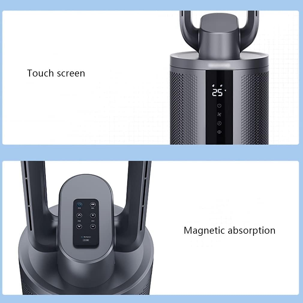 Electric Fan Standing Floor Fan with Remote 9 Speed Tower Fan Air Purification Stand fan Oscillating Movement for Bedroom Office Cool