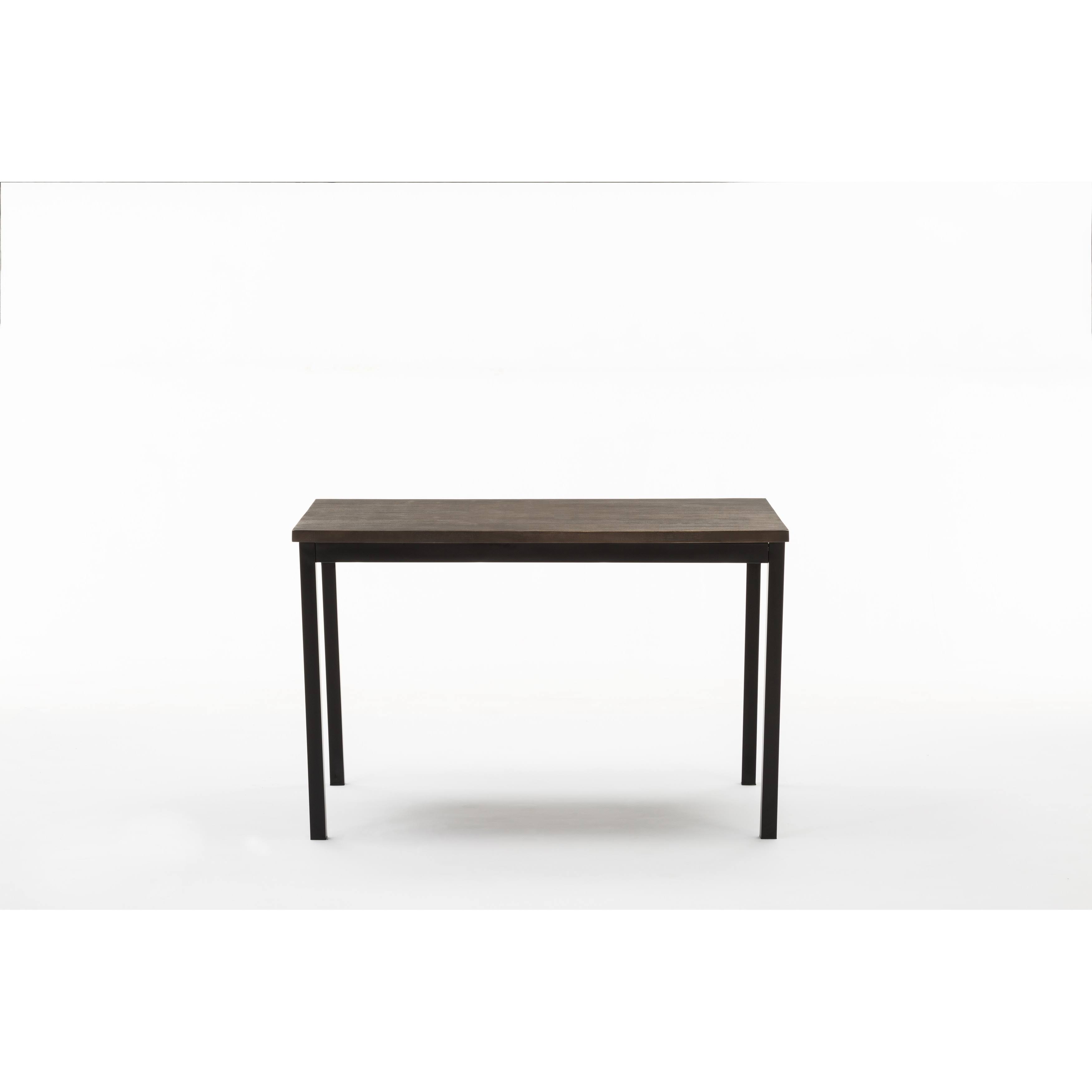 Boraam Americano Dining Table, Distressed Black Walnut