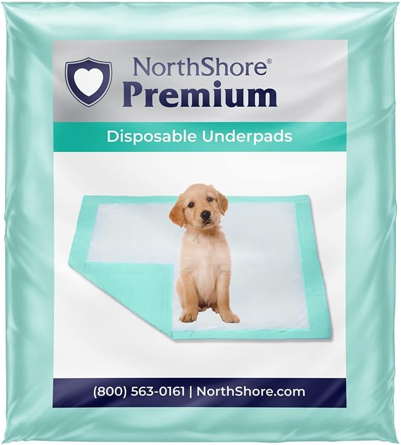 NorthShore Premium, 36 x 36, 40 oz, Green Super-Absorbent Underpads (Chux), Ultra Large, Case/80 (8/10s)