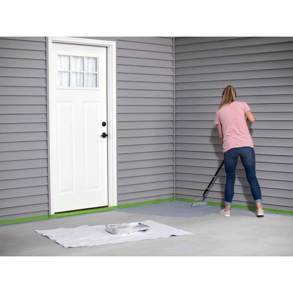 Rust-Oleum 5 gal Gray Satin 1-Part Epoxy Concrete Floor Interior/Exterior Paint - Shop Hardware Tools Online Store