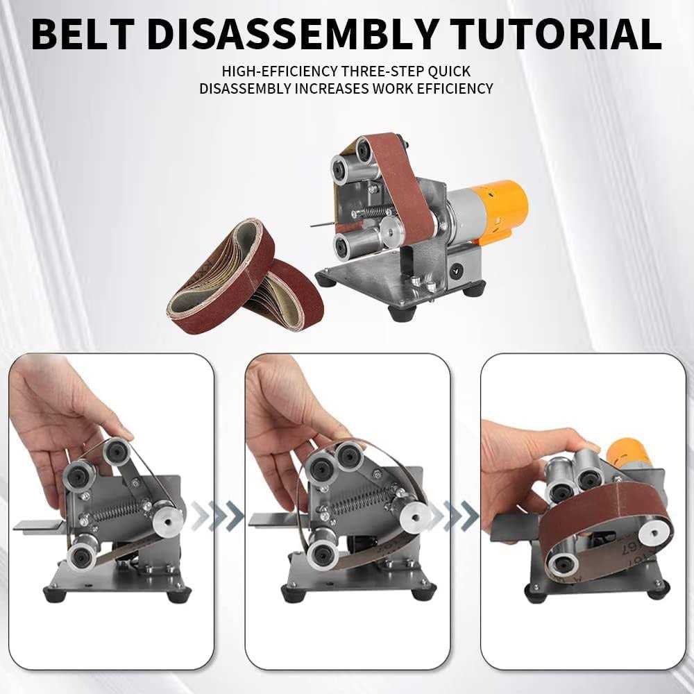 Baisiky Mini Belt Sander Bench Metal Grinder Knife Making Small Electric Sharpening Machine - Shop Hardware Tools Online Store