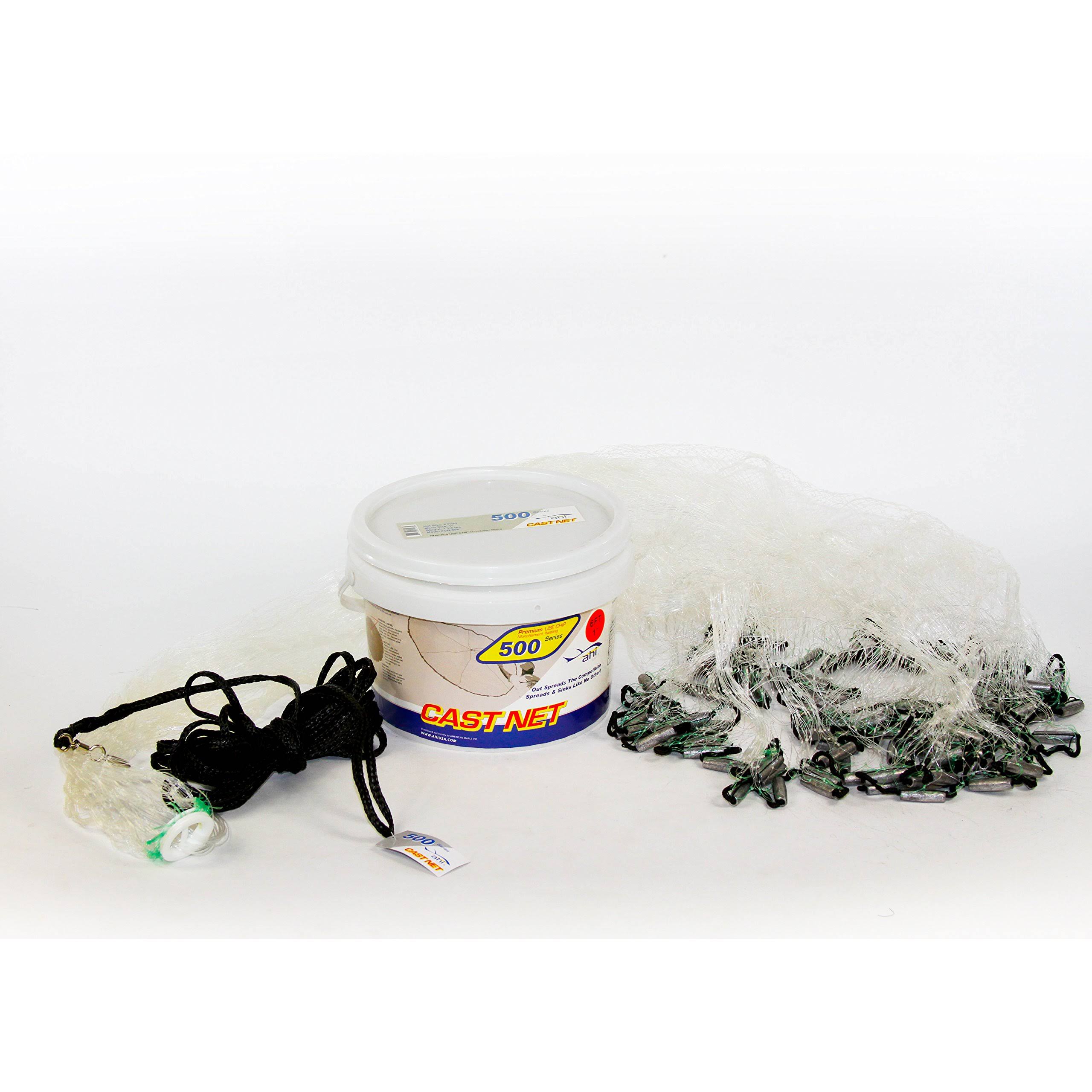 Ahi USA 500 Pro Series 6 Panel Cast Net, 12-Feet