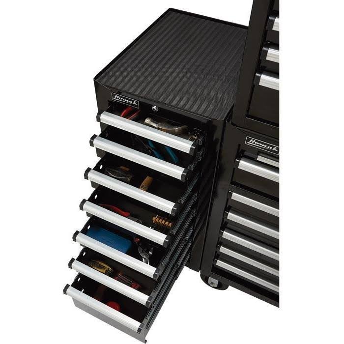 Homak BL08018070 18 in. H2Pro Series 7 Drawer Side Cabinet (Blue)