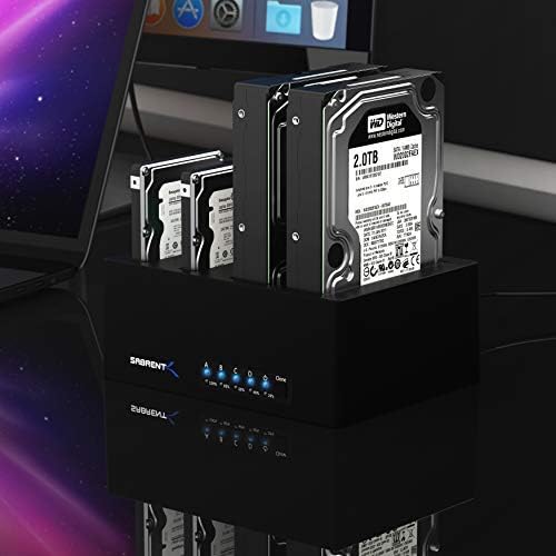 Sabrent 4-Bay USB 3.0 SATA 2.5"/3.5" SSD/HDD Docking Station (DS-U3B4)