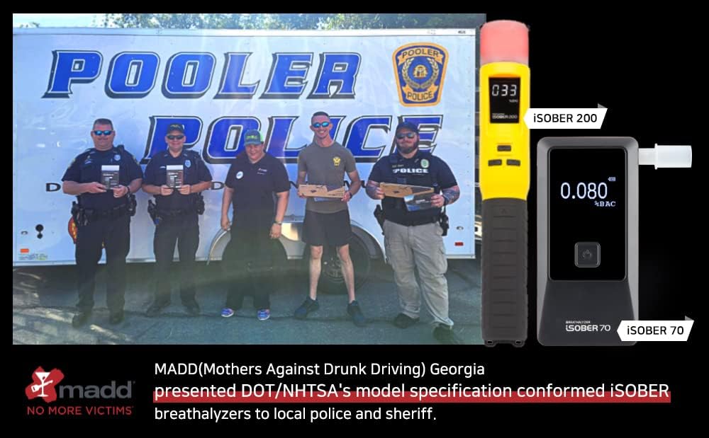 70 Premium Breathalyzer | DOT/NHTSA's Evidential Model Specification Compliant | Suracell FuelCell Sensor Technology Installed