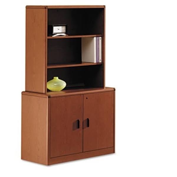 HON 10700 Series Locking Storage Cabinet, 36W x 20D x 29 1/2h, Henna Cherry