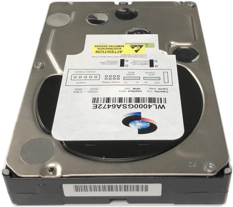 WL 4TB 7200RPM 64MB Cache SATA 6Gb/s 3.5inch Internal Desktop Hard Drive (for Server, RAID, NAS, DVR, Desktop PC) (Renewed)