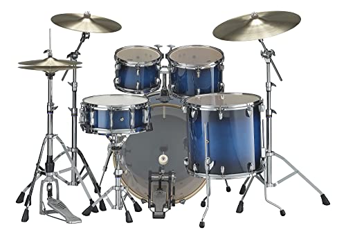 Yamaha Stage Custom Birch 5pc Shell Pack with a 22" Kick 14” Snare Drum in Matte Surf Green for Students and Working Drummers (SBP2F50MSG)