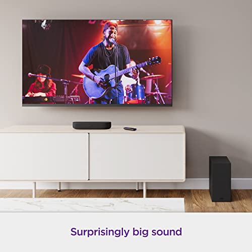 Roku Roku Streambar & Wireless Bass Wireless Bluetooth Remote Control App Control Standalone Streaming Media Player