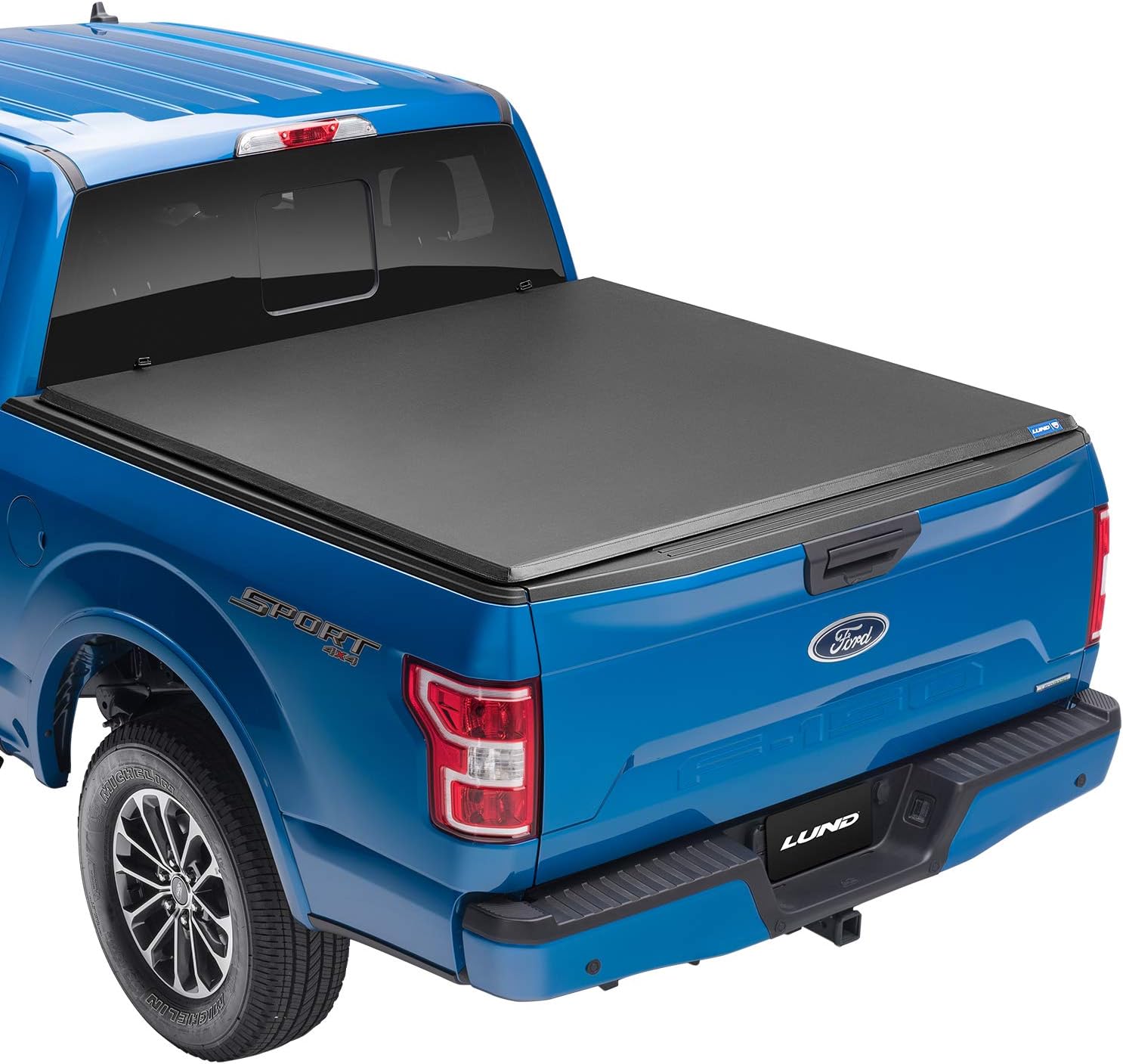 Lund Hard Tri-Fold Hard Folding Truck Bed Tonneau Cover | 969352 | Fits 2017 - 2022 Ford Super Duty 6' 10" Bed (81.9")