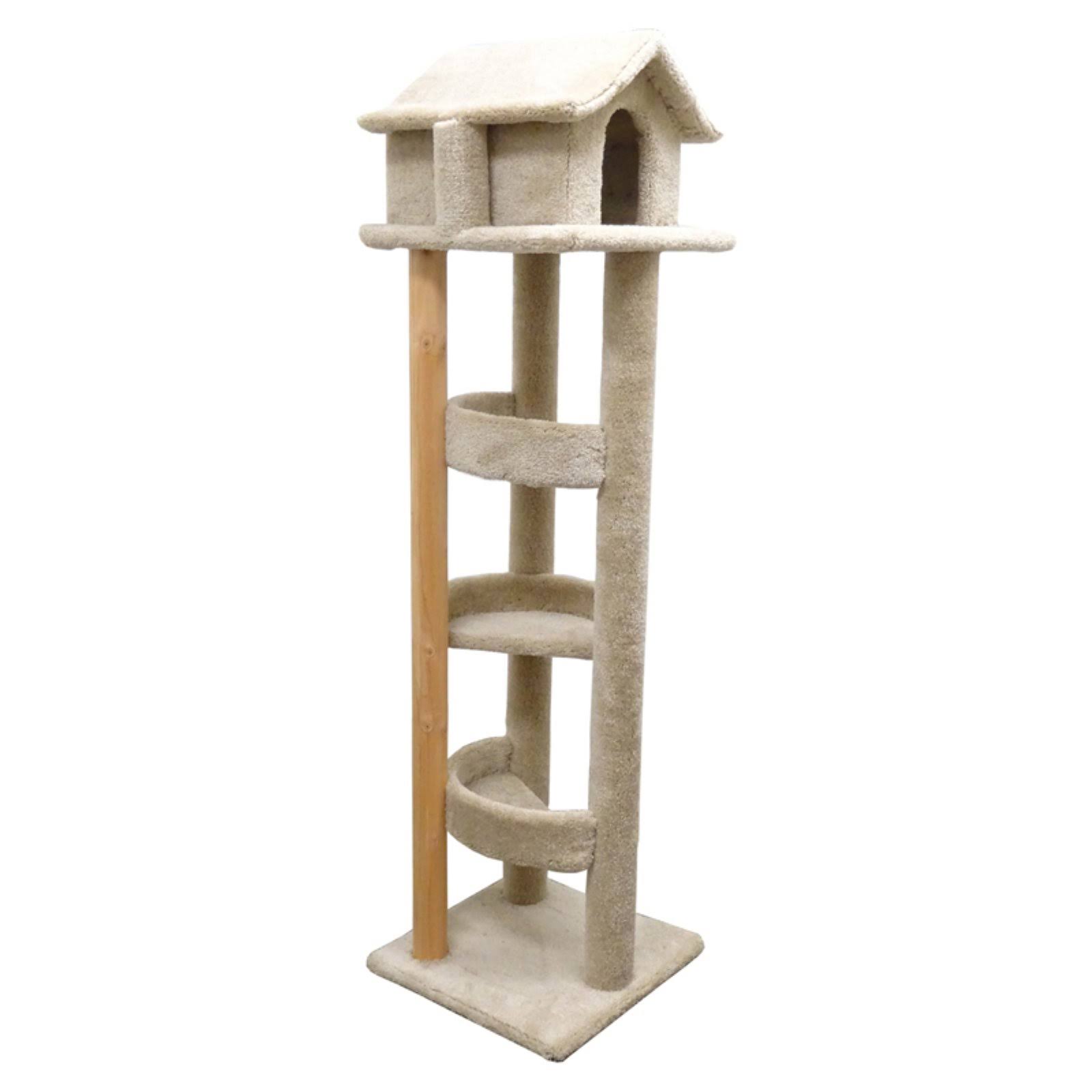 New Cat Condos Premier 6& Pagoda Cat House, Beige